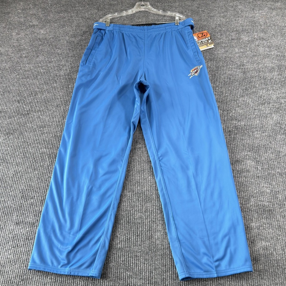 Oklahoma City Thunder Zipway Tearaway Pants Mens 2XL Blue‎ NBA Basketball